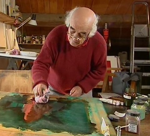 Photo Jacques Bringuier au travail